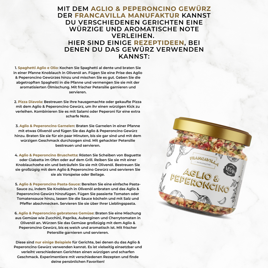 XXL Aglio & Peperoncino Gewürz