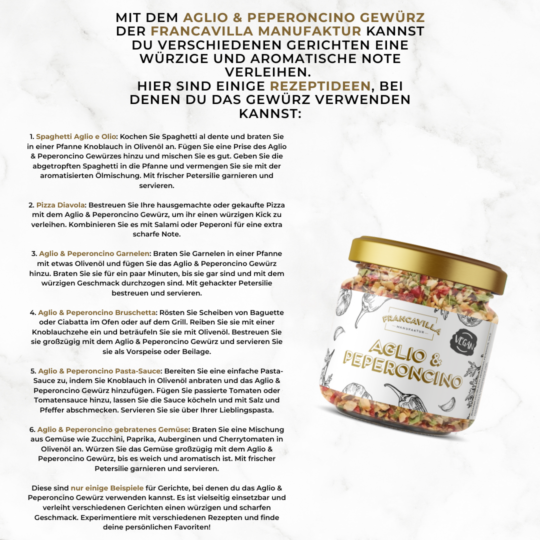XXL Aglio & Peperoncino Gewürz