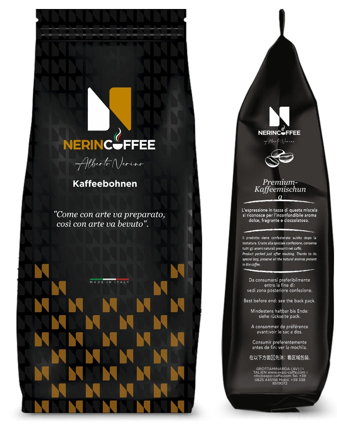 Italienische Kaffeebohnen Intenso 1 kg | NER CAFFÈ