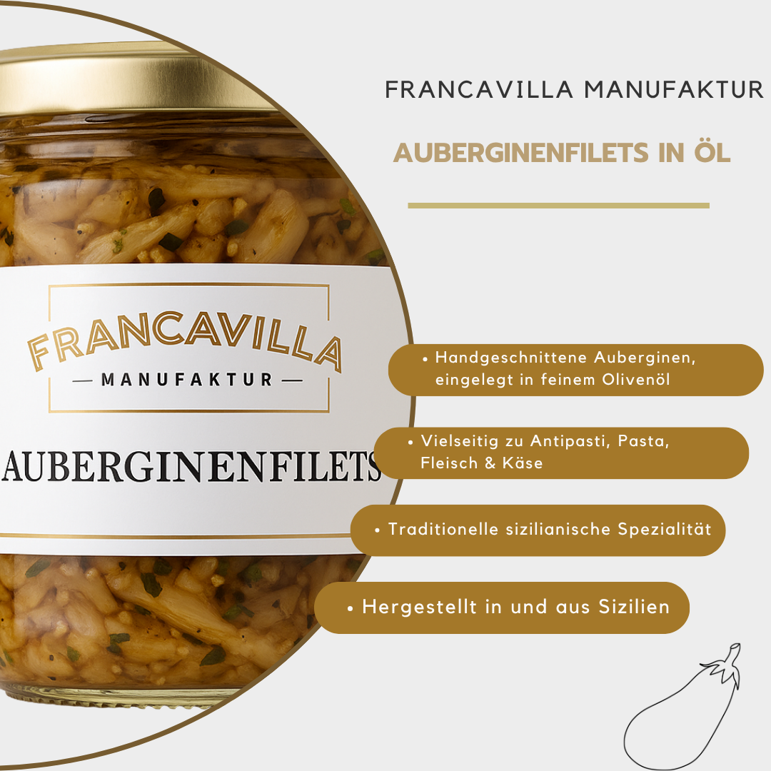 Auberginenfilets in Öl