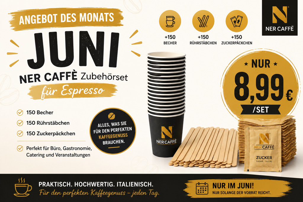 NER CAFFÈ Zubehörset für Espresso | 150 Teile