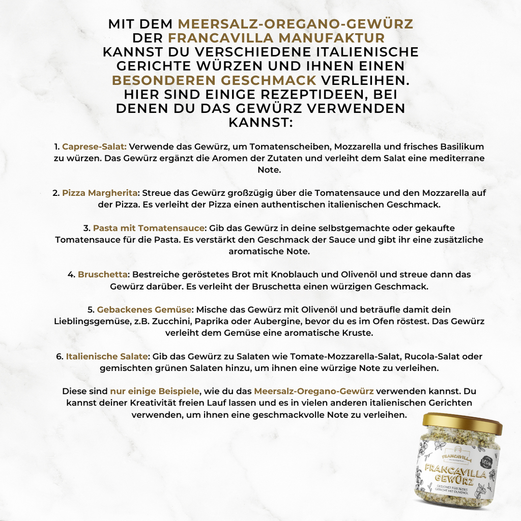 XXL Meersalz & Oregano Gewürz