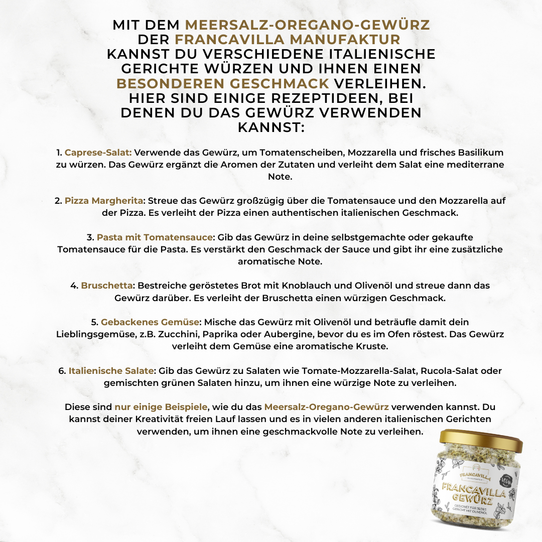 XXL Meersalz & Oregano Gewürz