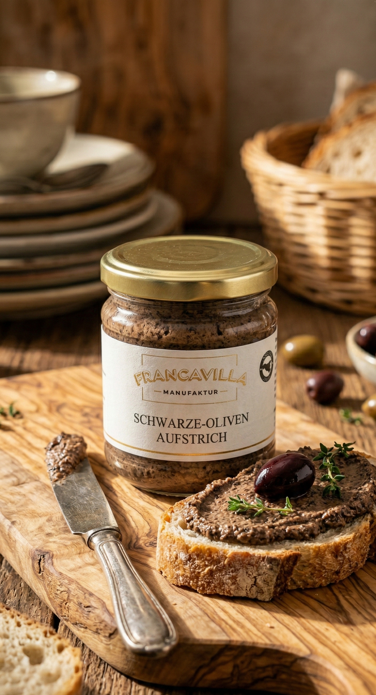 Schwarzer Olivenaufstrich – 180 g