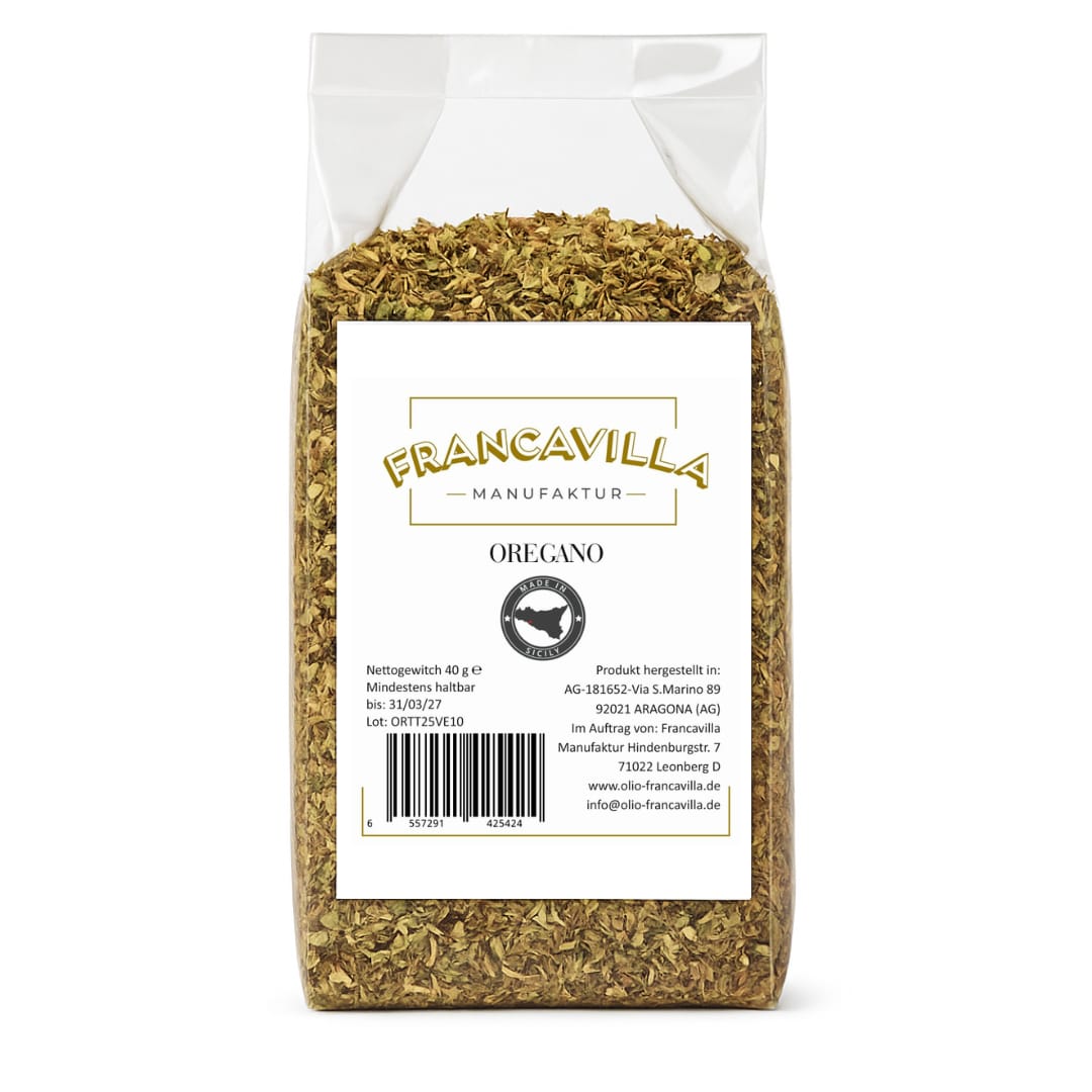 Reiner Getrockneter Oregano aus Sizilien
