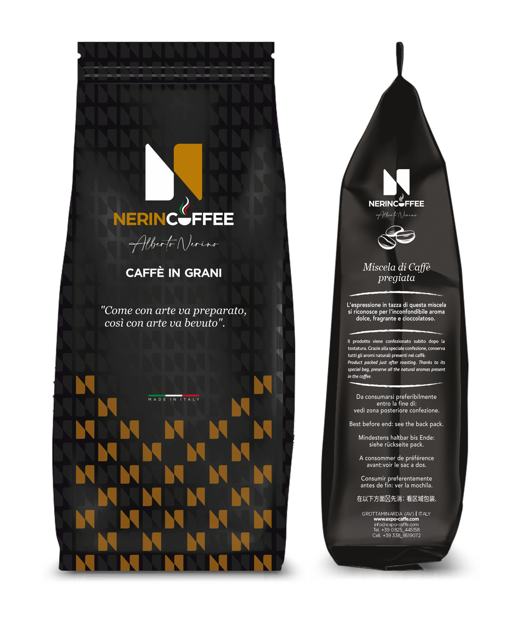 Italienische Kaffeebohnen Intenso 1 kg | NER CAFFÈ
