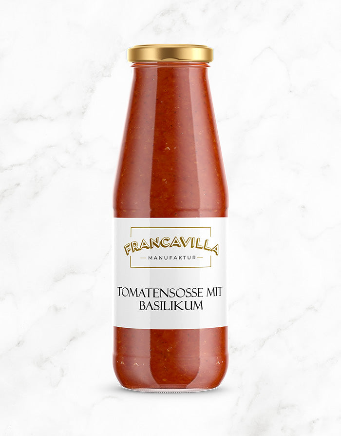 Feine Tomatensoße mit Basilikum